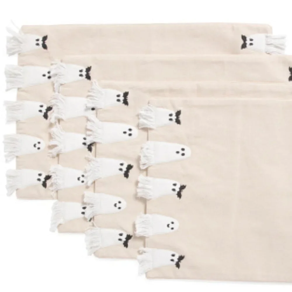 Cupcakes and Cashmere Placemats Set of 4 Ghosts 13 X 19